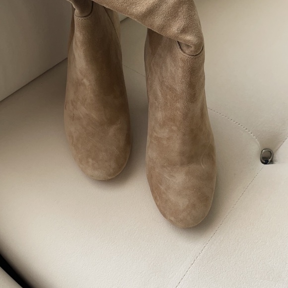 MANGO Leather High Leg Boots Size 36 - Picture 8 of 12